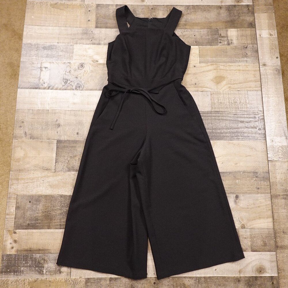 White House Black Market Black Sleeveless Wide-Leg Jumpsuit Women’s Size 6 BLK